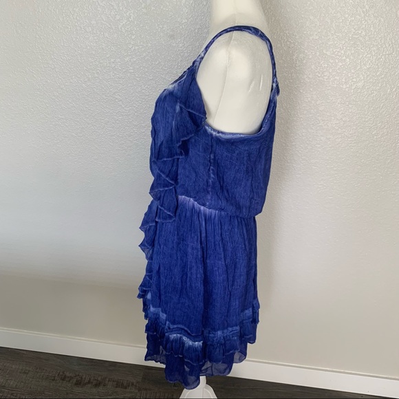 Free People gauzy periwinkle dress size small - Picture 7 of 9